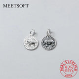925 Silver Elephant Animal Charm for DIY Necklace Bracelet