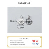 925 Silver Elephant Animal Charm for DIY Necklace Bracelet