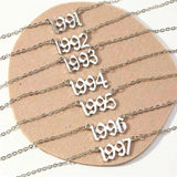 Gothic Digital Pendant Anklet Collarbone Chain Couple Jewelry