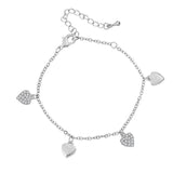 Summer Heart Anklet Bracelets For Women, Lead and Nickel Free