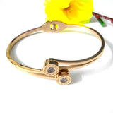 Stainless Steel Crystal Rose Women Bracelets Gift