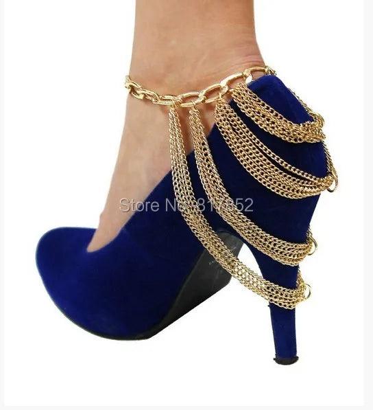 F02 Shoe Anklet Chains Foot Jewelry