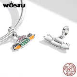 925 Sterling Silver Vintage Coffee Shop Charm Beads