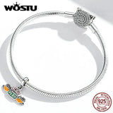 925 Sterling Silver Vintage Coffee Shop Charm Beads