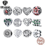 925 Silver Heart Charm Angel Pendant Beads for Bracelet