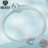 925 Silver Heart Charm Angel Pendant Beads for Bracelet
