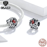 925 Silver Heart Charm Angel Pendant Beads for Bracelet