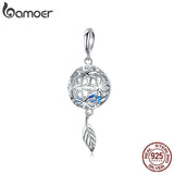 925 Silver Flower Charms Pendant for Bracelets DIY Jewelry