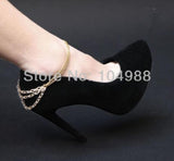 2014 BY-96 Color Alloy Metal Chain Anklets Boots Heels Chain Jewelry