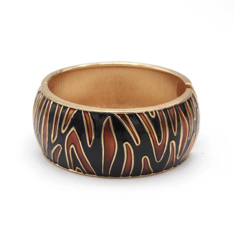 Geometric Punk Metal Cuff Bracelet for Women