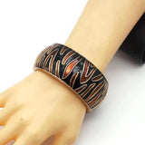 Geometric Punk Metal Cuff Bracelet for Women