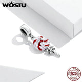 Enamel Lollipop Pendant 925 Sterling Silver for Jewelry Making