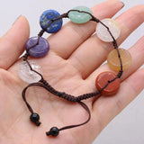 Agates Stone Bracelet Seven Chakras Natural Stone Bracelet