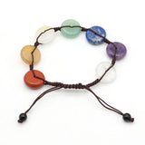 Agates Stone Bracelet Seven Chakras Natural Stone Bracelet