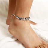 Geometric Rhinestone Chain Anklet for Women XR2875
