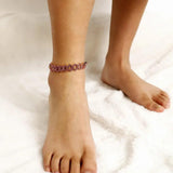 Geometric Rhinestone Chain Anklet for Women XR2875