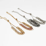 Geometric Rhinestone Chain Anklet for Women XR2875