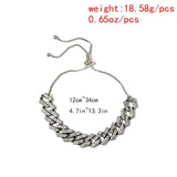 Geometric Rhinestone Chain Anklet for Women XR2875