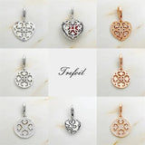 925 Silver Heart Charm Pendant for Women Girls