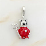 Rose Teddy Bear Koala Polar Charms Pendant 925 Sterling Silver