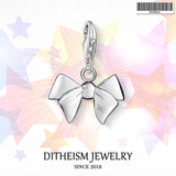 Angel Heart Charm Pendant, 925 Sterling Silver Gift for Her