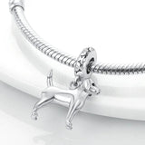 925 Sterling Silver Clover Love Charm Bead Pendant for Women