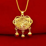 Goldfish Lock 24KT Pendant Charm - Kids Birthday Gift