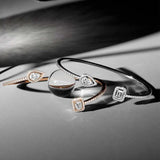 Punk Snake Butterfly Silver Open Bangle Bracelet For Women