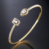 Punk Snake Butterfly Silver Open Bangle Bracelet For Women