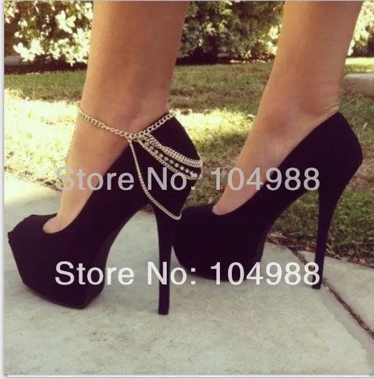 BY-159 Women Ankle Chain Rhinestone Anklelets - Multi Color
