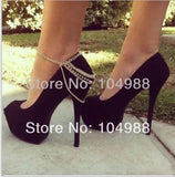 BY-159 Women Ankle Chain Rhinestone Anklelets - Multi Color