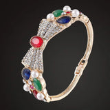Vintage Rhinestone Bracelet & Bangles - Women's Year Party Antique Bow Bangle