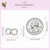925 Silver Rainbow Infinite Love Charm Bead Pendant