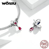 925 Sterling Silver Bat Beads Women Bracelet Charm