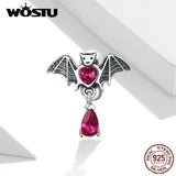 925 Sterling Silver Bat Beads Women Bracelet Charm