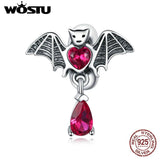 925 Sterling Silver Bat Beads Women Bracelet Charm