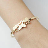 Butterflies Bracelets Women Stainless Steel Bangle Gift