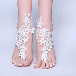 Lace Ankle Bracelet Foot Chain Bridal Beach Wedding Sandals