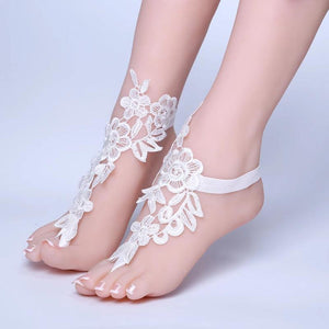 Lace Ankle Bracelet Foot Chain Bridal Beach Wedding Sandals