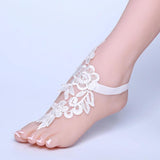 Lace Ankle Bracelet Foot Chain Bridal Beach Wedding Sandals