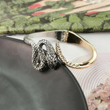 Punk Alloy Snake Cuff Bangle for Women