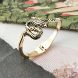 Punk Alloy Snake Cuff Bangle for Women
