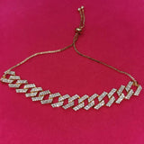 Rhinestone Anklet Bracelet Cuban Chain Crystal Anklet Beech Foot Jewelry