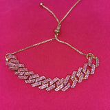 Rhinestone Anklet Bracelet Cuban Chain Crystal Anklet Beech Foot Jewelry