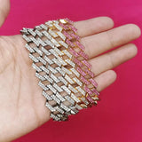 Rhinestone Anklet Bracelet Cuban Chain Crystal Anklet Beech Foot Jewelry