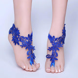 Foot Chain Lace Anklet Bridal Sandals Wedding Barefoot Beach