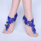 Foot Chain Lace Anklet Bridal Sandals Wedding Barefoot Beach