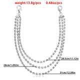 Rhinestone Shoe Chain Woman Shoes Decorate Charm Body Jewelry Accessories