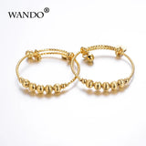 2pcs Round Ball Bell Small Bangle Bracelet for Kids Birthday Gift