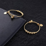 2pcs Round Ball Bell Small Bangle Bracelet for Kids Birthday Gift